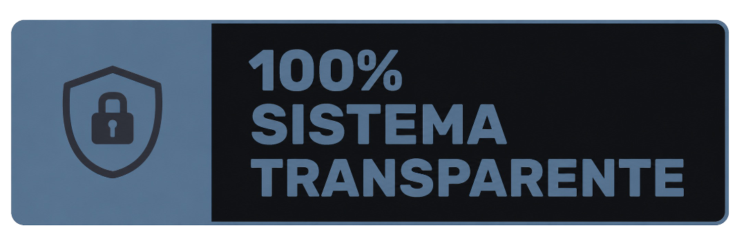 100% sistema transparente